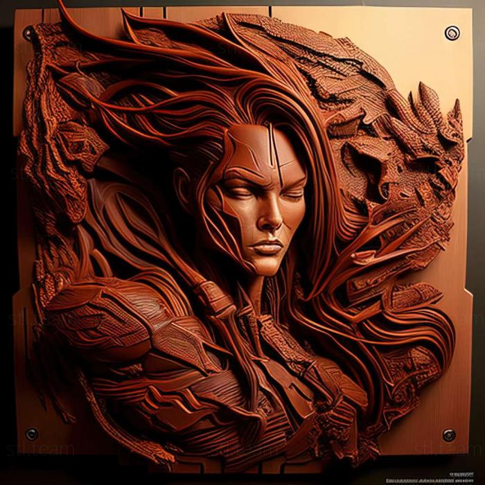3D модель Сара Керриган из StarCraft (STL)